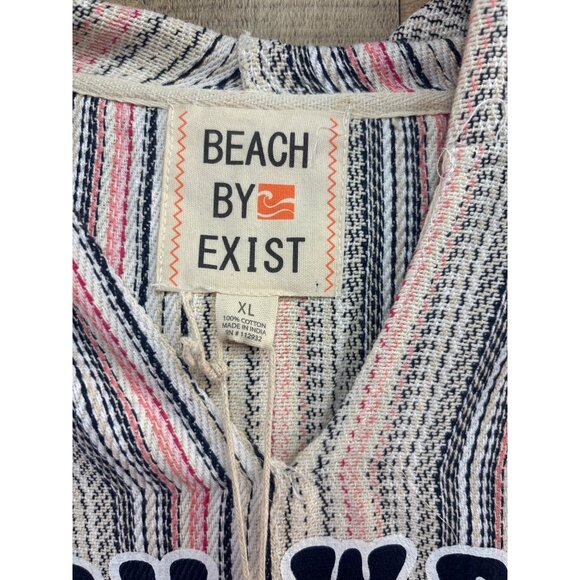 Beach By Exist Key West Florida Hoodie XL Multicolor Striped Baja Pullover Mens - Picture 3 of 7